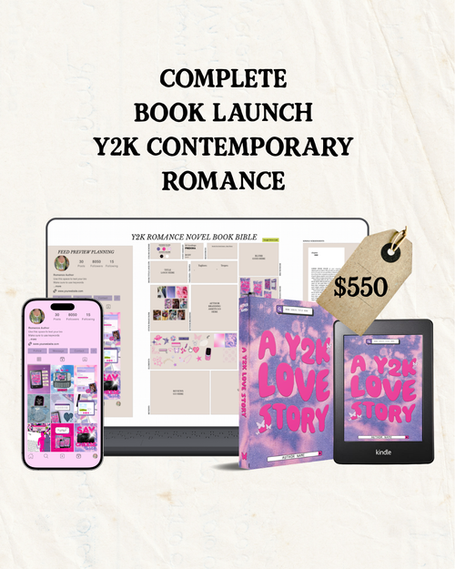 Complete Book Launch: Y2K Themed Contemporary Romance